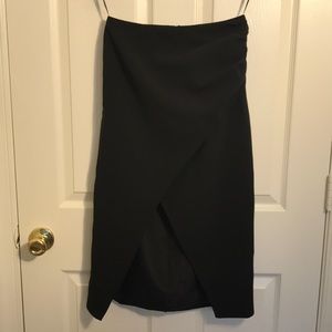 Split/wrap pencil skirt